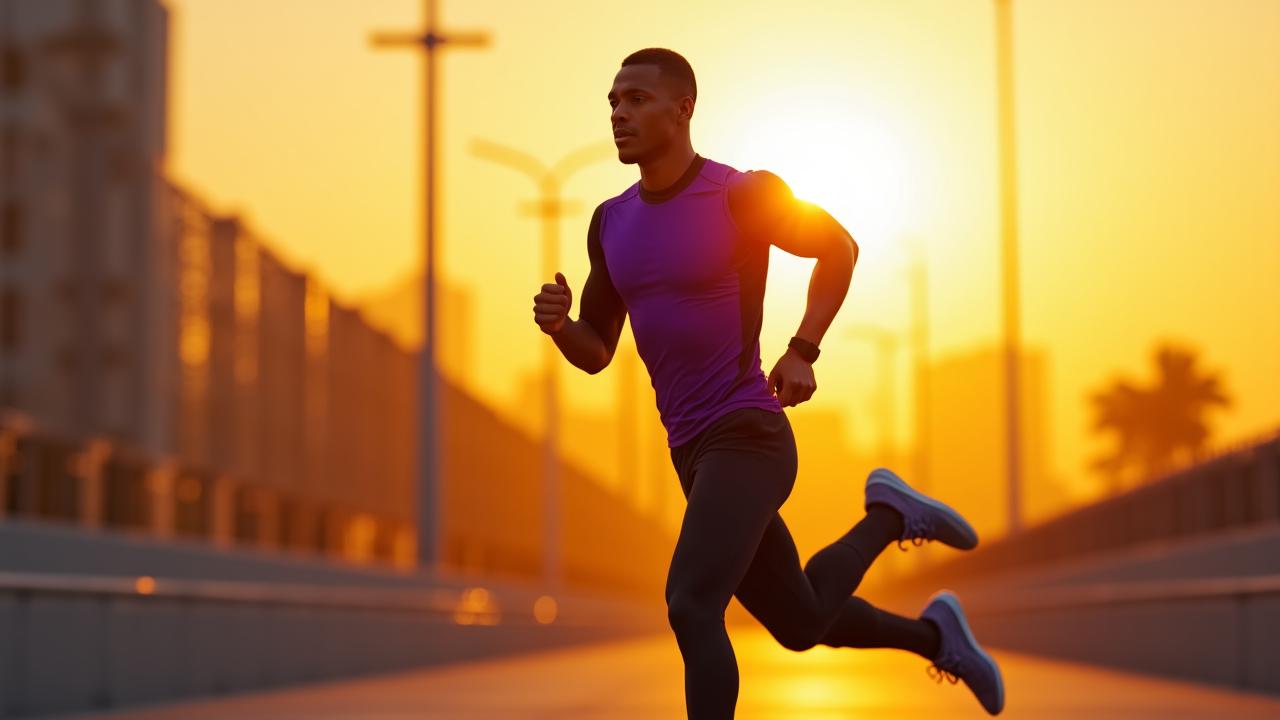 Professional athlete in motion wearing Umbra Threads performance gear