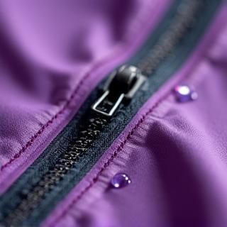 Waterproof zipper detail