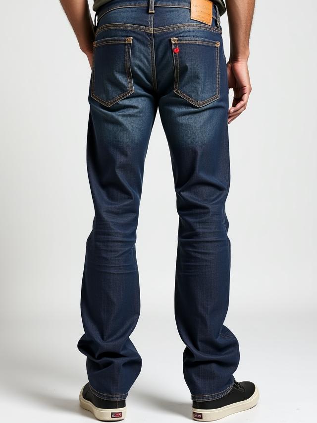 Tall men's denim in dark wash with 36 inch inseam