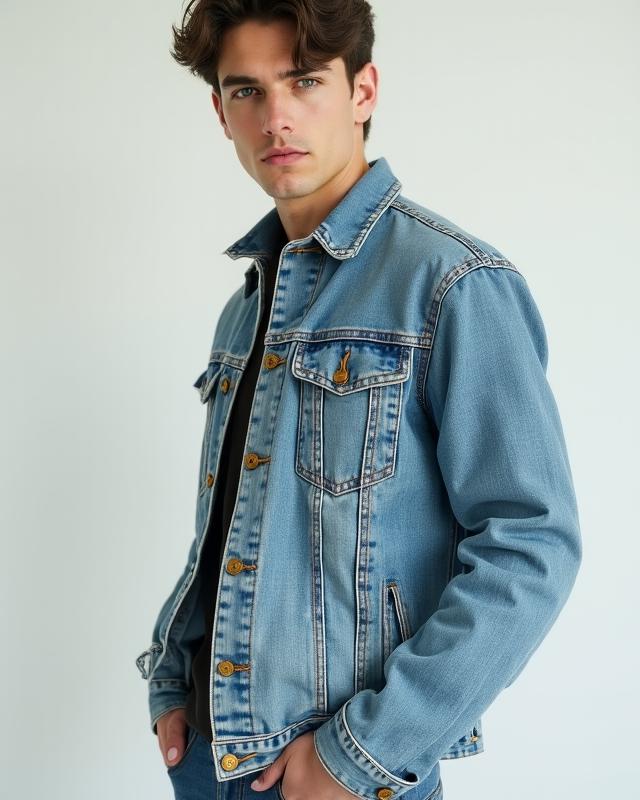 Rare 90s vintage denim jacket with oversized fit